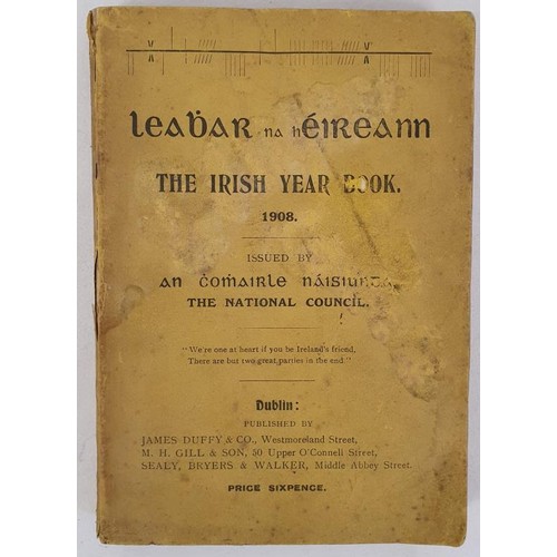 550 - The Irish Year Book, 1908. A very good copy in the original paper covers. An interesting directory f... 