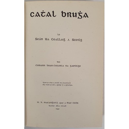 559 - Ua Ceallaigh (S.) 'Sceilg,' Cathal Brugha, 8vo Dublin 1942. First Edition Inscribed to Austin Stacks... 