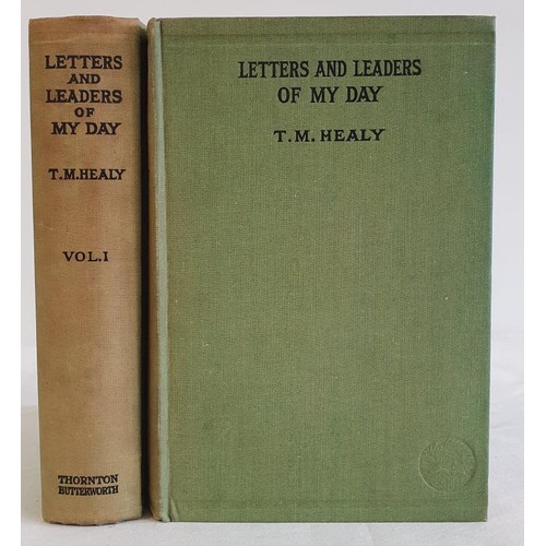 567 - Letters and Leaders of my day - 2 vols Healy, T.M. Published by Thornton Butterworth, London, 1928. ... 