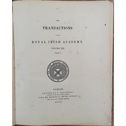 618 - William Rowan Hamilton]. Transactions of Royal Irish Academy. 1848. Among other works the first prin... 