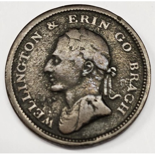 7 - Ireland - Dublin. Edwd. Stephens. Penny token 1816. WELLINGTON & ERIN GO BRAGH
