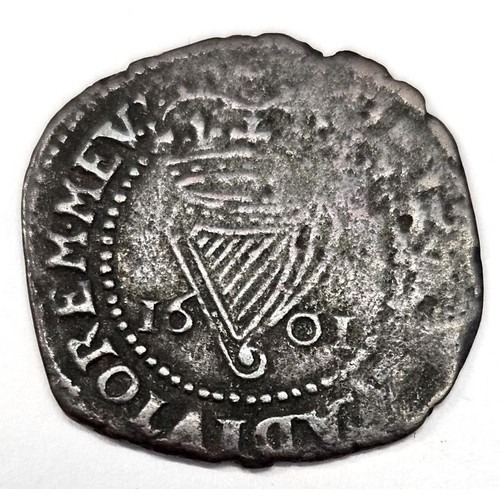 18 - Ireland - Elizabeth I (1558-1603), Third issue, copper Penny, dated 1601