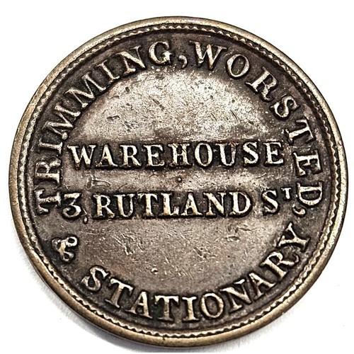 33 - Limerick Token - McArdell & Bourke, Gunpowder merchants and owners of trimming, worsted and stat... 