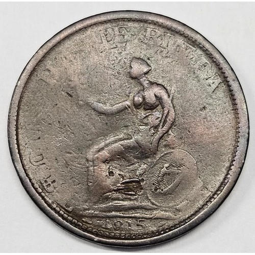 49 - Ireland - One Pound 1815 Over-Strike 1813 Token Penny