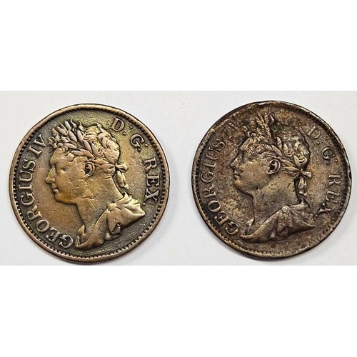 61 - Ireland - George IV Half Pennies, 1822 and 1823 (2)