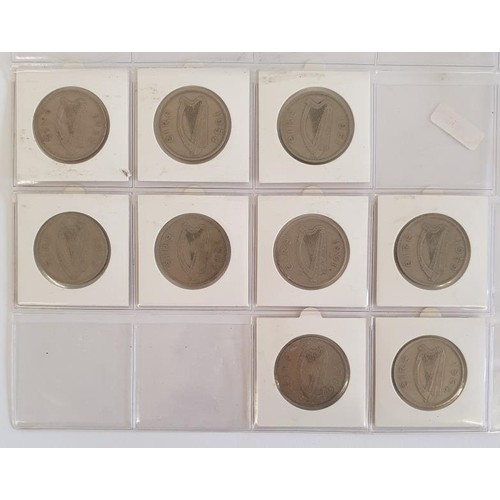 79 - Ireland: Collection of Half Crowns 1940 to 1966 (20)