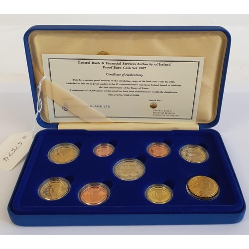 87 - Proof Euro Coin Set 2007 in original box, packaging and with certificate of authenticity