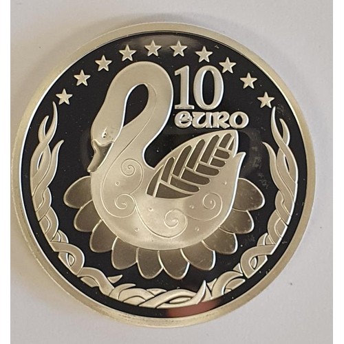 89 - 2008 €10 Proof Coin - Celtic Swan in original packaging