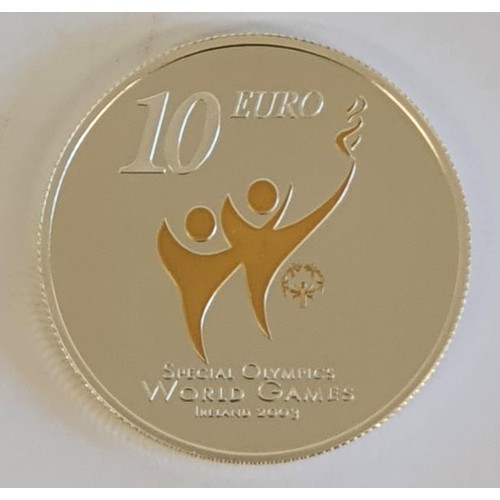 99 - Ireland: 2003 Silver Proof €10 Coin to Celebrate the 2003 Special Olympics World Summer Games i... 