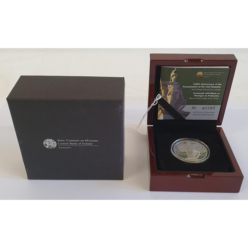 103 - Ireland: 100th Anniversary of the Proclamation of the Irish Republic €15 Silver Proof Coin 2016... 