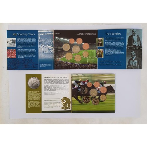 108 - Ireland: 2009 Uncirculated Coin Set, Celebrating 125 Years of the GAA; and 2010 Animals of Irish Coi... 