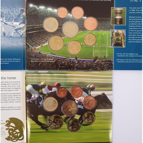 108 - Ireland: 2009 Uncirculated Coin Set, Celebrating 125 Years of the GAA; and 2010 Animals of Irish Coi... 