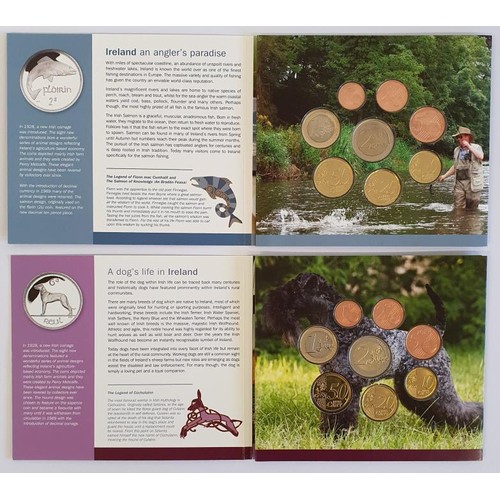 109 - Ireland: 2011 Uncirculated Coin Set, Animals of Irish Coinage ; and 2012 Animals of Irish Coinage Un... 