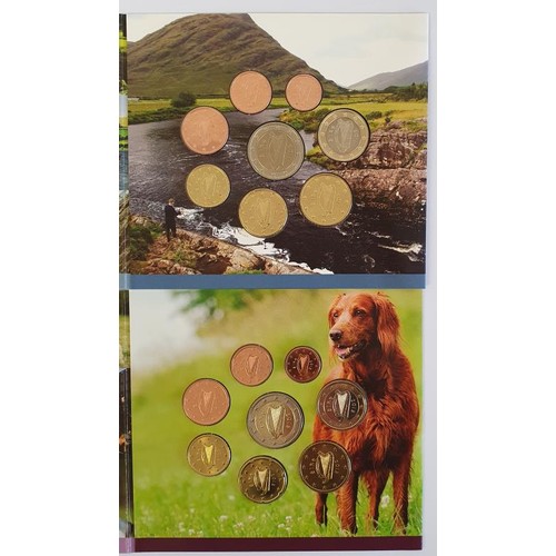 109 - Ireland: 2011 Uncirculated Coin Set, Animals of Irish Coinage ; and 2012 Animals of Irish Coinage Un... 