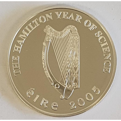 111 - Ireland: €10 Silver Proof Coin - celebrating William Rowan Hamilton. Issued by the Central Bank... 