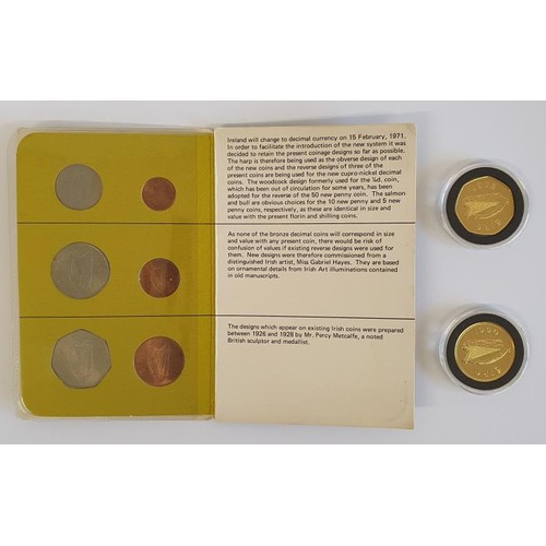 118 - Ireland's Decimal Coins Set, Un-circulated set (The 1/2 penny, 1 penny and 2 penny coins are all 197... 