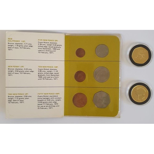 118 - Ireland's Decimal Coins Set, Un-circulated set (The 1/2 penny, 1 penny and 2 penny coins are all 197... 