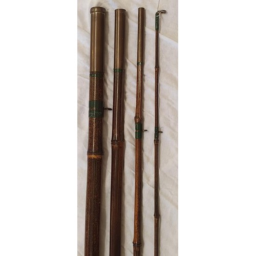 156 - Vintage 18ft, 4 piece Bamboo Dapping Rod