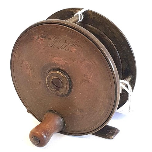 161 - Kelly & Son, Dublin 3.25inch All Brass Fishing Reel