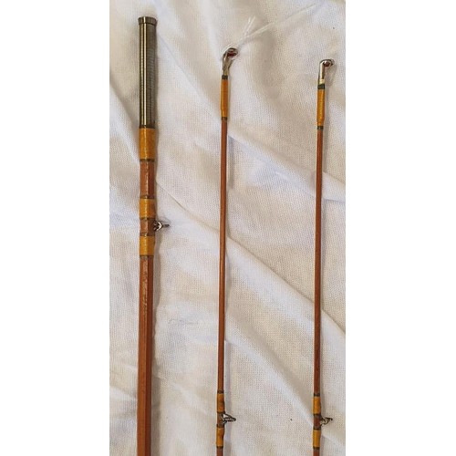 168 - Sealey Specialist 2-Piece Split Cane 9ft Fishing Rod with a spare tip