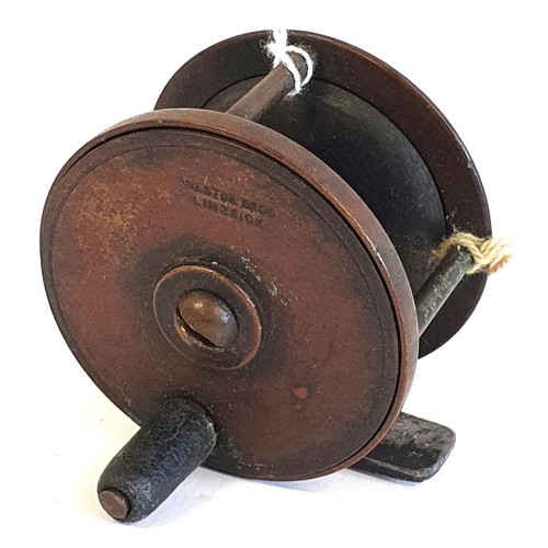 170 - A Nestor Bros. Limerick Brass 2inch Reel with alloy foot, c.1920's