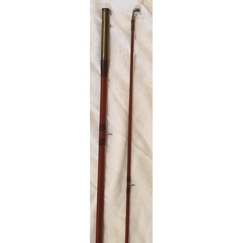 184 - J S Sharpe Ltd., Aberdeen 2-Piece Split Cane Fishing Rod, c.8ft