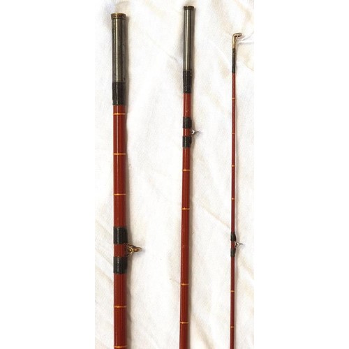 204 - Vintage Sealy Black Arrow, 12ft, 3 piece salmon fly fishing rod