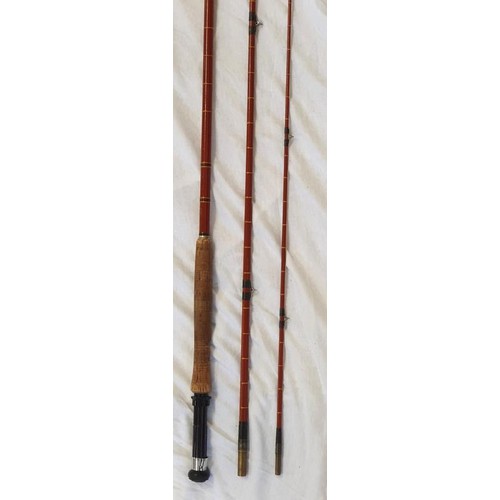 204 - Vintage Sealy Black Arrow, 12ft, 3 piece salmon fly fishing rod