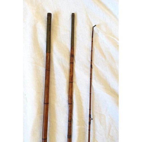 216 - Vintage J Peek & Son 10' Vintage Bamboo 9ft Fishing Rod