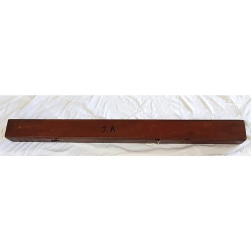 240 - Wooden Fishing Rod Carrier, c.44in long.