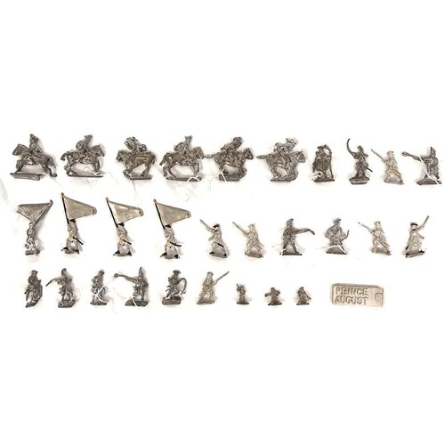 278 - c.30 unpainted lead army figures