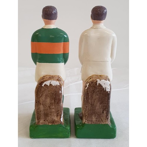 313 - Kerry and Kildare Gaelic Football Figures, c.21.5cm tall