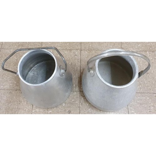 328 - Two Aluminium Milk Cans, c.13in tall each (2)