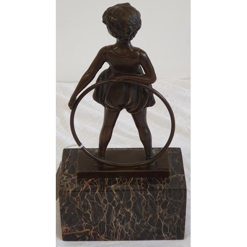 339 - Bronze Effect Art Deco Style Figure 