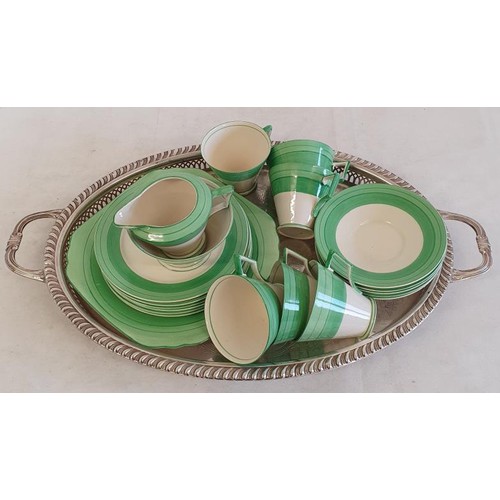 349 - Art Deco Tea Set on Tray