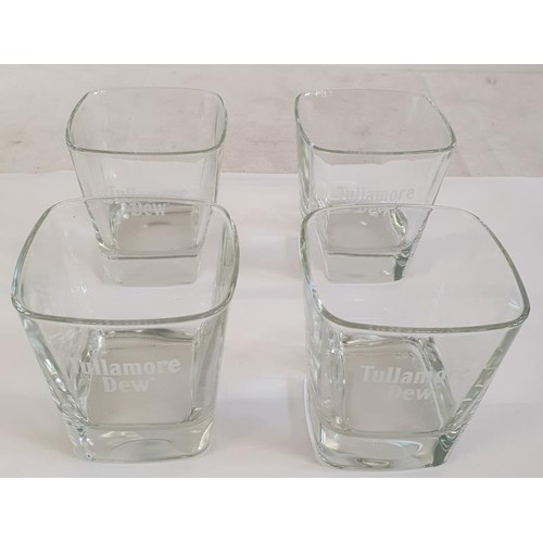 351 - 4 Tullamore DEW Whiskey Glasses