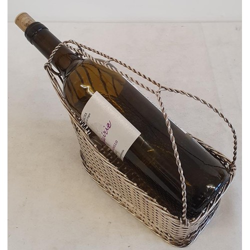 356 - Silver Plated Wine Bottle Carrier/Pourer