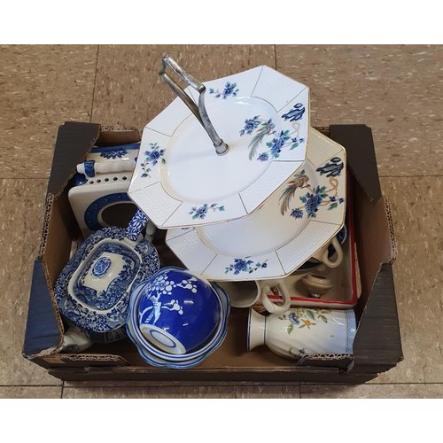 364 - Lot of Blue and White Items