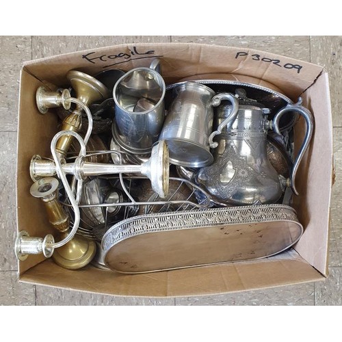 366 - Box of Silver Plated Items