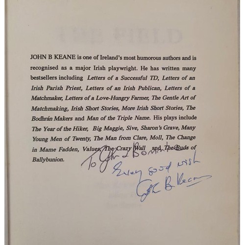 5 - John B. Keane; The Field, signed & dedicated, later edition, Mercier Press 1991