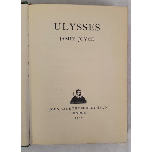 29 - James Joyce – Ulysses, published by John Lane, the Bodley Head, 1927. First UK Trade Edition, ... 