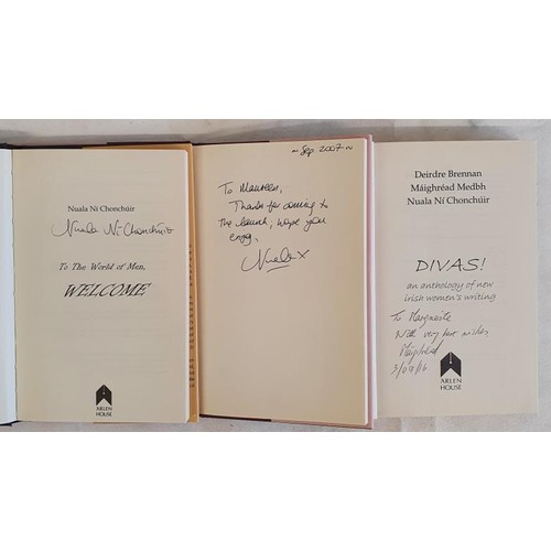 30 - Nuala Ni Chonchuir – To The World of Men, published 2005. Signed by the poet to the title page... 