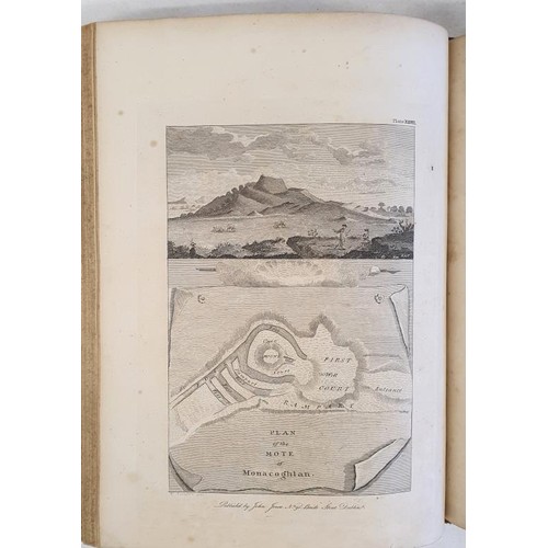 34 - Antiquities of Ireland by Edward Ledwich. DUBLIN, John Jones. 1804. Large format. old college stamp.... 