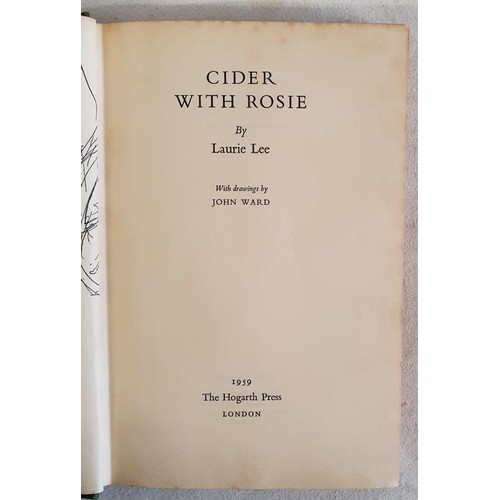 39 - Laurie Lee - Cider with Rosie, published by The Hogarth Press, 1959. First UK edition, First printin... 