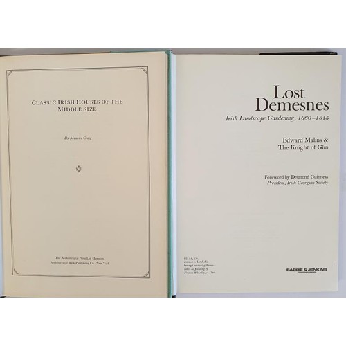 42 - Classic Irish houses of the middle size  by Maurice Craig Craig, Maurice James (1919-2011) Publ... 