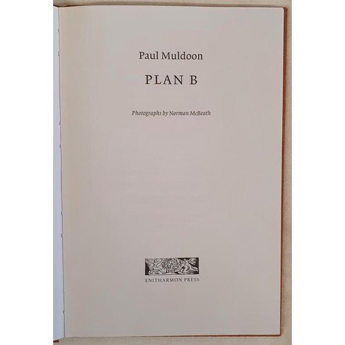 72 - Paul Muldoon: Plan B: Enitharmon Press 2009: Limited Edition Hardback in slipcase 24/150 Signed by t... 