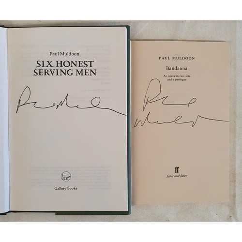 74 - Paul Muldoon - Six Honest Serving Men, published 1995 by The Gallery Press. SIGNED by Paul Muldoon t... 