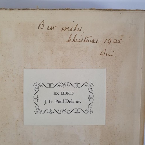 78 - W. B. Yeats. Essays. 1924. First edition. Book plate of J. P. Delaney and Erskine Childers. The Ridd... 