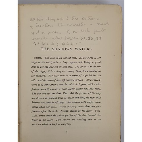 79 - W. B. Yeats Poems 1899-1905. London 1906. 1st. Original decorative blue cloth. Inscribed by Yeats on... 