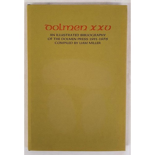 86 - Dolmen XXV. An illustrated bibliography of the Dolmen Press 1951-1976 compiled by Liam Miller. Fine ... 